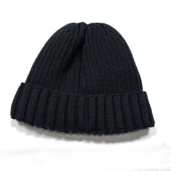 Canada Weather Gear Black Heavyweight Knit Plush Lined Cuffed Beanie Cap Hat - Picture 3 of 5